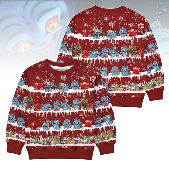 Discover Xmas Chibi Derp Tiger Ugly Sweater, Chibi Tiger Kpop Cosplay Sweater, Demon Hunter Outfit, Demon Tiger Shirt, Xmas Gift