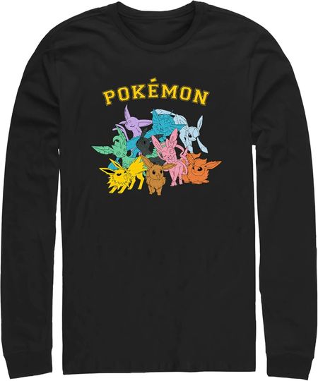 Discover Men's PKM Eeveelutions Long Sleeve Shirt