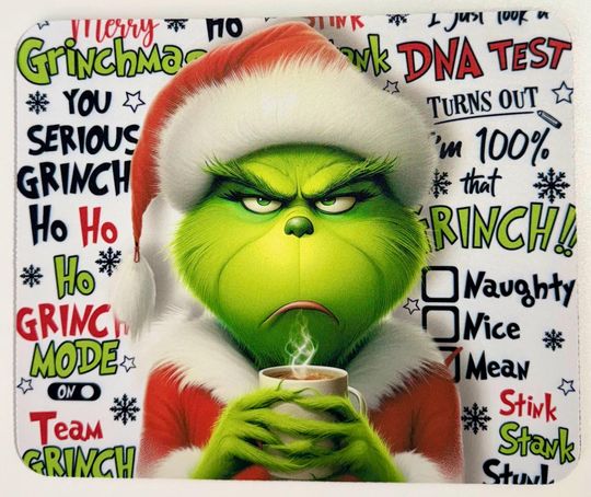 Discover Funny Character Christmas Mousepad