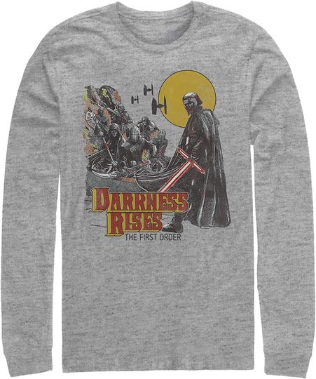 Discover Men's Star Wars: The Rise of Skywalker Darkness Rises Long Sleeve Shirt
