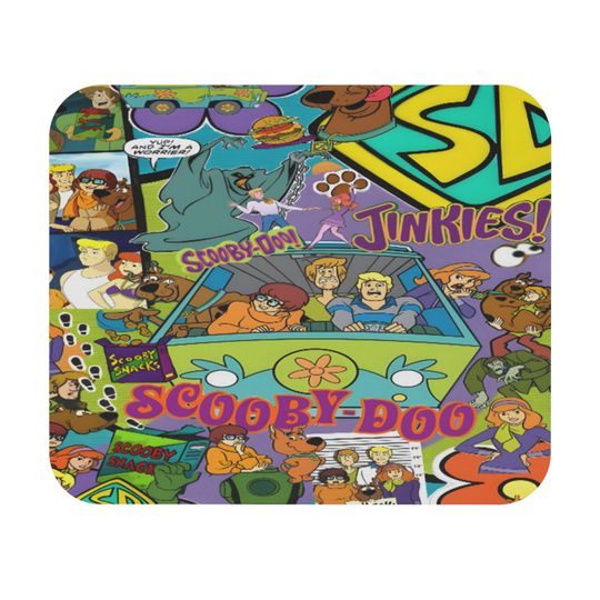 Discover Scoo by Doo Collage Cartoon Dog Retro Mouse Pad