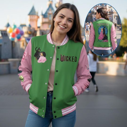 Discover Personalize Disney Wicked Change For Good Varsity Jacket, Adult Varsity Jacket, Baseball Team Outfit, Uniform Varsity