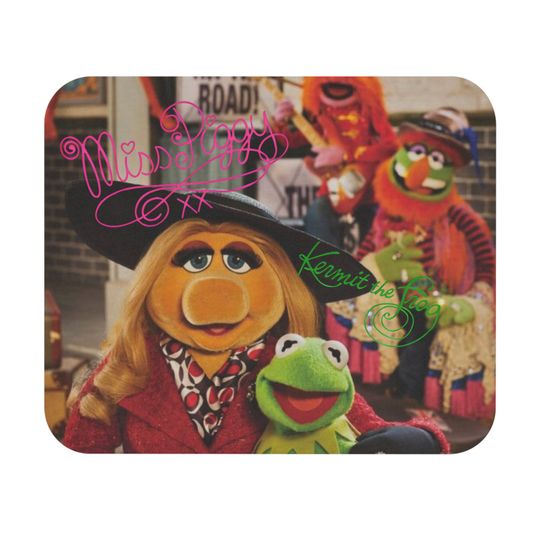 Muppets Mouse Pad with Miss Piggy, Kermit & The Mayhem Signatures