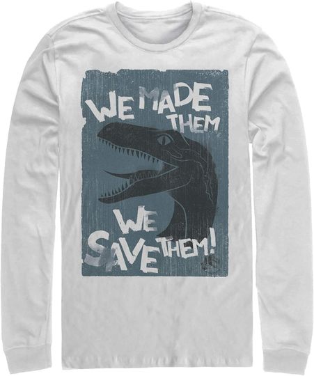 Discover Fifth Sun Jurassic World Fallen Kingdom Save Em Young Men's Long Sleeve Tee Shirt