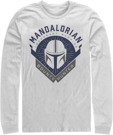 Men's Star Wars: The Mandalorian Warrior Emblem Long Sleeve Shirt