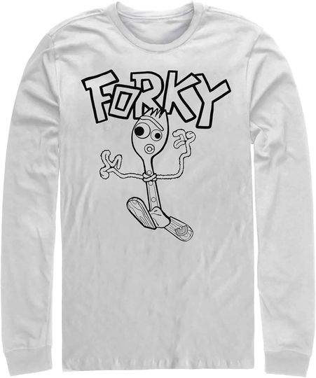 Discover Men's Toy Story Running Forky Long Sleeve Shirt