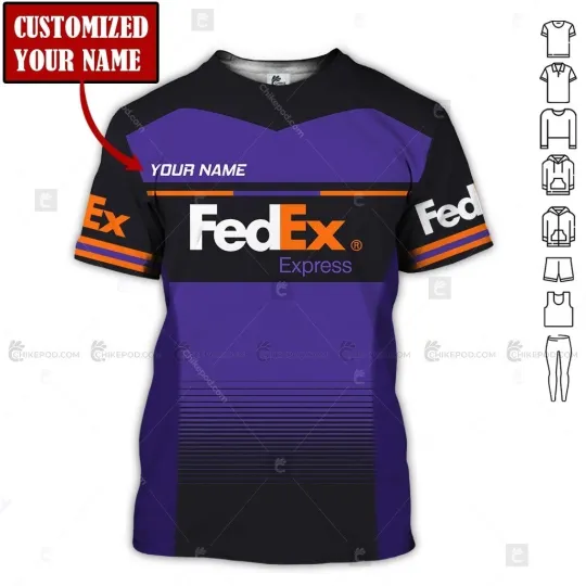 Discover Personalized Name Fedex Express 3D All Over Printed T Shirt