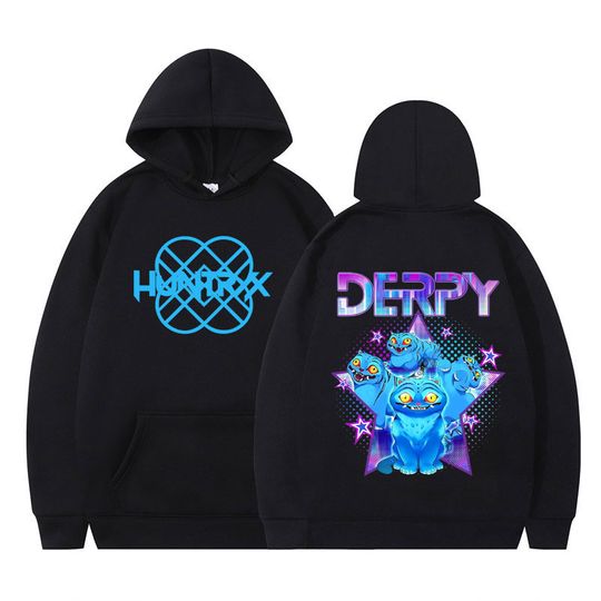 Discover KPop Demon Hunter Derpy Cartoon Hooded