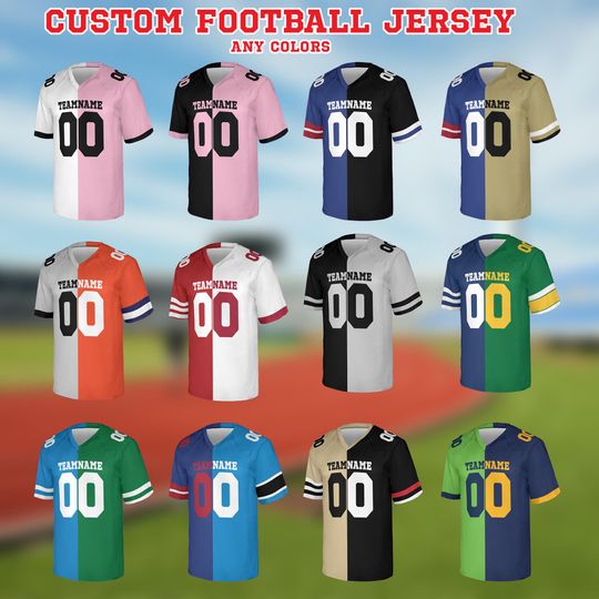 Discover Make Your Own Football Jersey, Personalized Team Name And Number Football Jersey