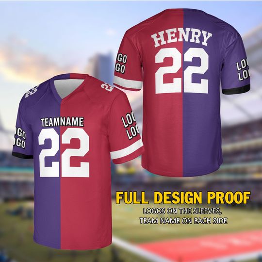Discover Henry Split Football Jersey, Derrick Two Football Team Jersey, Football Jersey Uniform