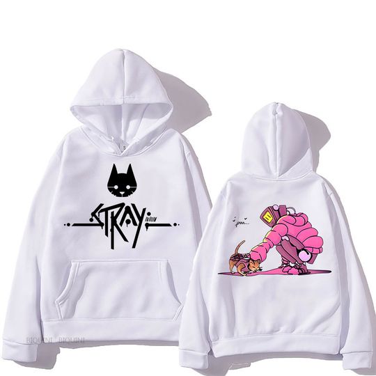 Discover Cartoon Stray Cat Hoodie