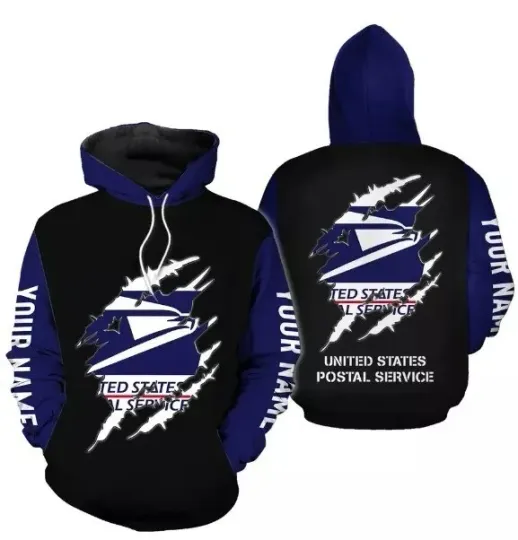 Discover 3D Printed Mens Postal Service Hoodie 3D