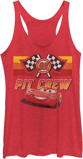 Discover Fifth Sun Womens Cars 3 Pit Crew Tri-Blend Racerback Layering Tank