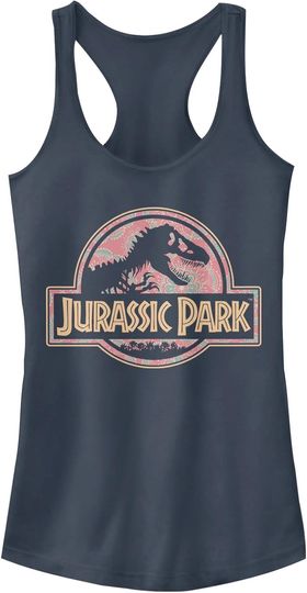 Jurassic Park Women's Desert Dream Graphic Junior's Racerback Tank Tops