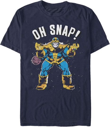 Men's Marvel Thanos Retro Oh Snap T-Shirt