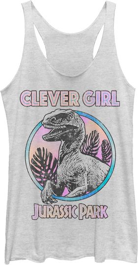 Discover Fifth Sun Jurassic World Cleverest Girl Women's Racerback Tank Top