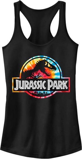 Fifth Sun Jurassic Park to Dye for Women's Racerback Tank Top