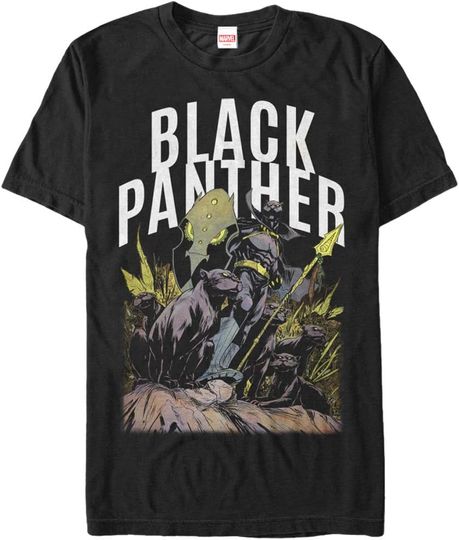 Discover Men's Marvel Black Panther Army T-Shirt