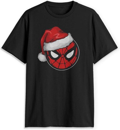 Discover Santa Hat Spider-Man T-Shirt