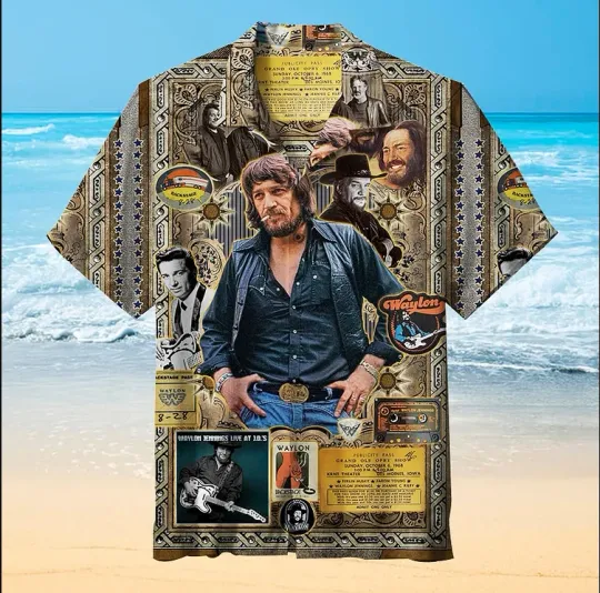 Discover Waylon Jennings Are You Ready For The Country Hawaiian Shirt
