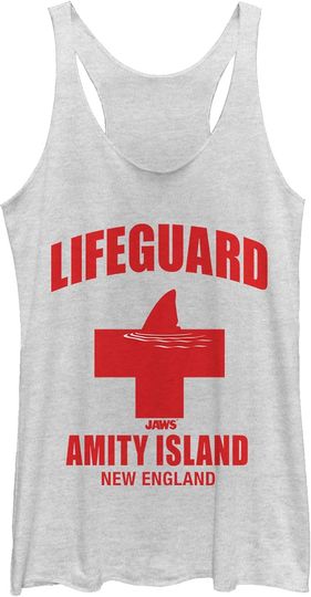 Discover Fifth Sun Womens Jaws Amity Lifeguard Women's Racerback Tank Top