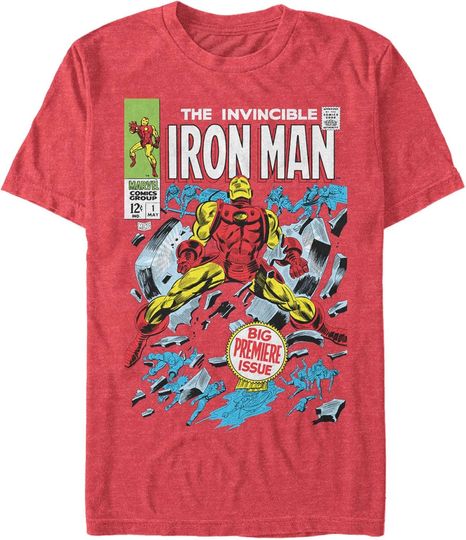 Discover Men's Marvel The Iron Man Big Issue T-Shirt