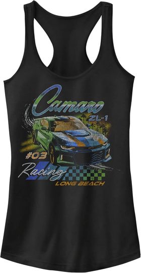 Fifth Sun General Motors Camaro Racer Women's Racerback Tank Top