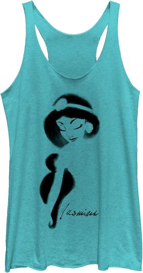 Discover Fifth Sun Womens Oh My Disney Princess Jasmine Women's Racerback Tank Top