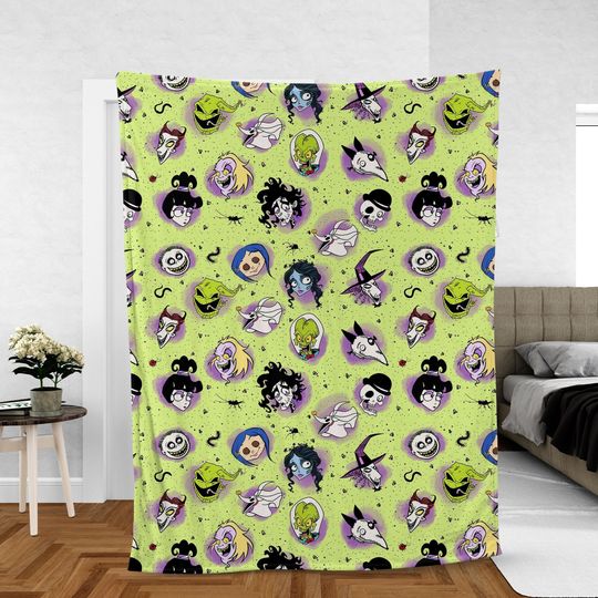 Discover Spooky Cozy Plush Fleece Blanket, Halloween Movie Blanket