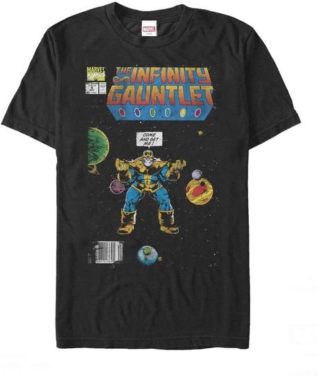 Men's Marvel Thanos Infinity Gauntlet Comic Book T-Shirt