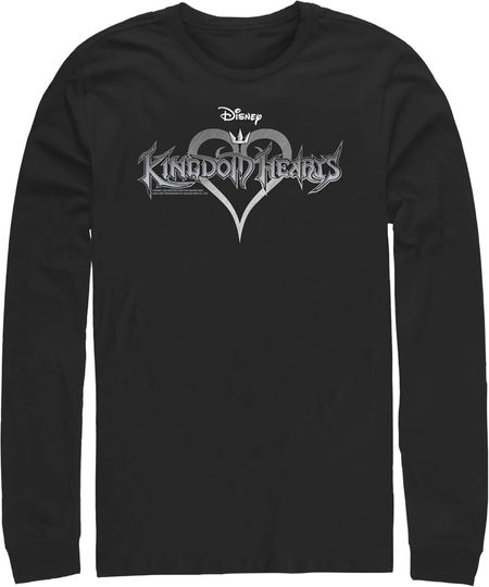 Men's Kingdom Hearts 1 Game Logo Long Sleeve Shirt