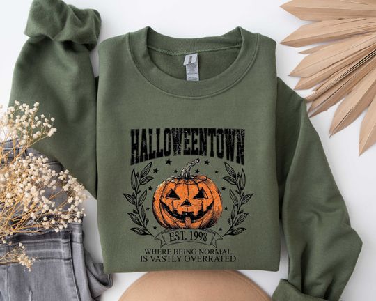 Discover Halloweentown University Sweatshirt, Halloween Town Est 1998 Sweatshirt, Fall Sweatshirt