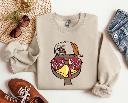 Thanksgiving Gobble Sweatshirt,Turkey Shirt,Family Sweatshirt,retro Fall Shirt