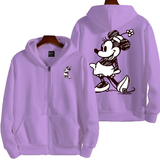 Discover minnie mouse Men Zipper Hoodie New Cartoon Japan Style Anime Women Sweatshirt Spring Autumn Casual Couple Jacket Coat