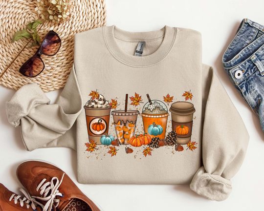 Discover Fall Coffee Sweatshirt, Cute Halloween Fall Shirt, Mouse Ears Coffee Lover Shirt