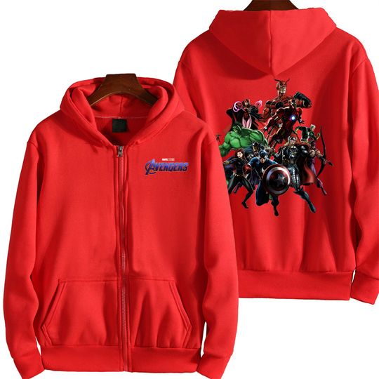 The Avengers Spring and Autumn New Men's Zipper Hoodie