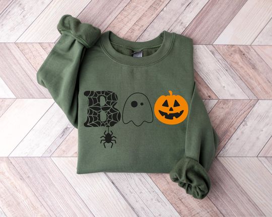 Discover Halloween Sweatshirt, Halloween Boo Sweatshirt, Funny Halloween Sweatshirt