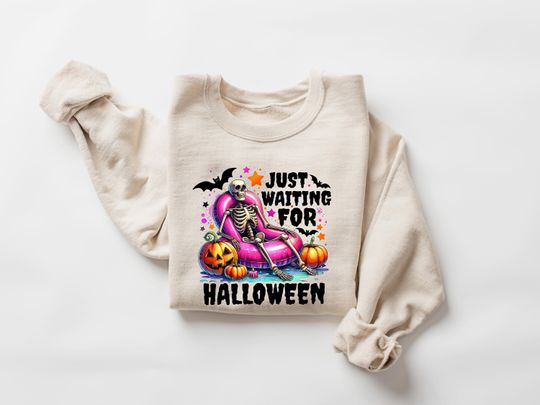Discover ust Waiting for Halloween Sweatshirt, Cute Spooky Summer Halloween T Shirt