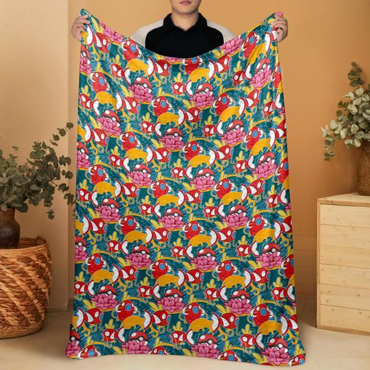 Discover Magikarp Fleece Blanket