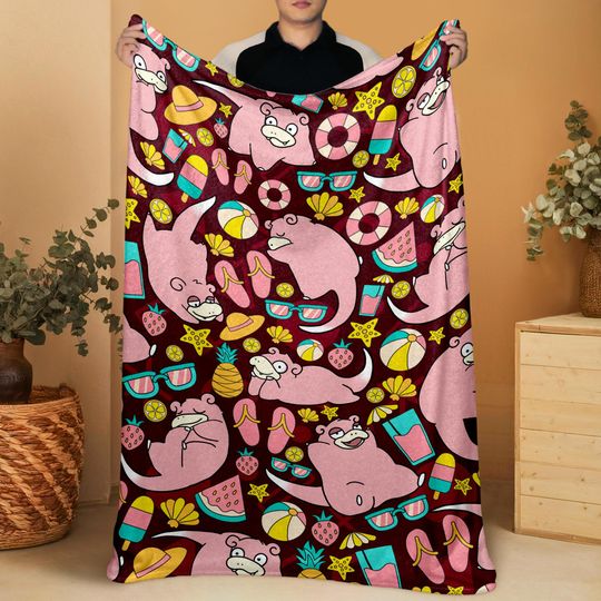 Slowpoke Fleece Blanket Baby Throw Blanket Home Decor