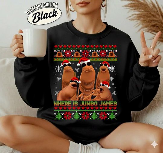 Where Is Jumbo James Ugly Christmas Shirt, Marcus The Worm Xmas Sweatshirt, Im Looking For Jimbo James Funny Meme Shirt, Xmas Holiday Gift