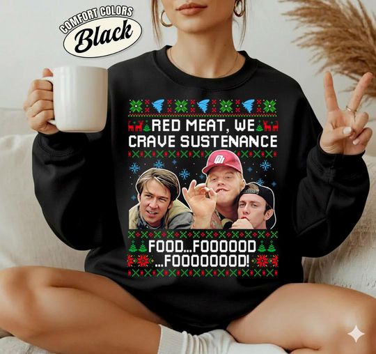 Twister Movie Food Christmas Shirt, Dustin Davis Xmas Shirt, We Crave Sustenance, Christmas Movie Shirt, Group Matching Shirt
