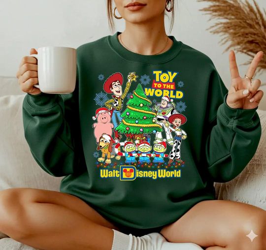 Discover Vintage Toy Story Christmas Comfort Colors Shirt, Toy Story Land Shirt, Disneyland Christmas, Disneyland Toy Story Character Christmas Shirt