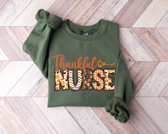 Discover Thankful Nurse Gift,Thanksgiving Nurse Shirt,Nurse Shirt,Thankful Nurse Shirt,Nurse Gift,Thanksgiving shirt,Cute Thanksgiving Sweatshirt