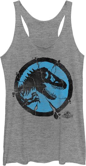 Discover Fifth Sun Jurassic World Simple Logo Women's Racerback Tank Top