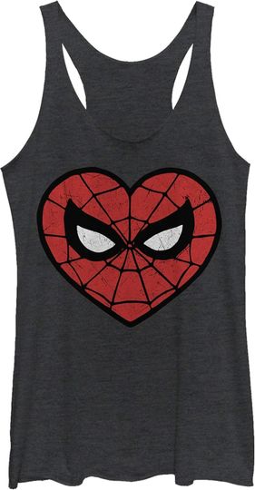 Fifth Sun Marvel Classic Spidey Heartbreaker Women's Racerback Tank Top