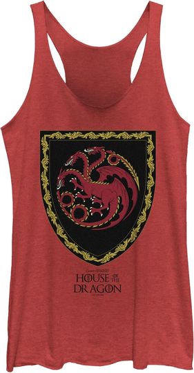 Fifth Sun House of The Dragon Targaryen Shield Women's Racerback Tank Top