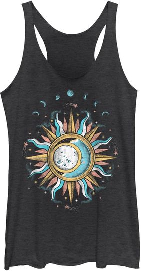 Discover Fifth Sun Women's Sun Moon Mystic Racerback Tank Top