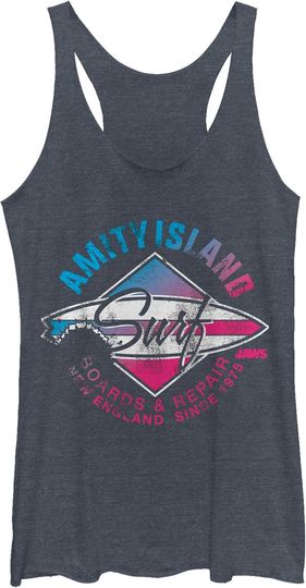 Discover Fifth Sun Jaws Shark City Women's Racerback Tank Top