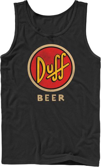 Men's The Simpsons Duff Classic Beer Logo Tank Top